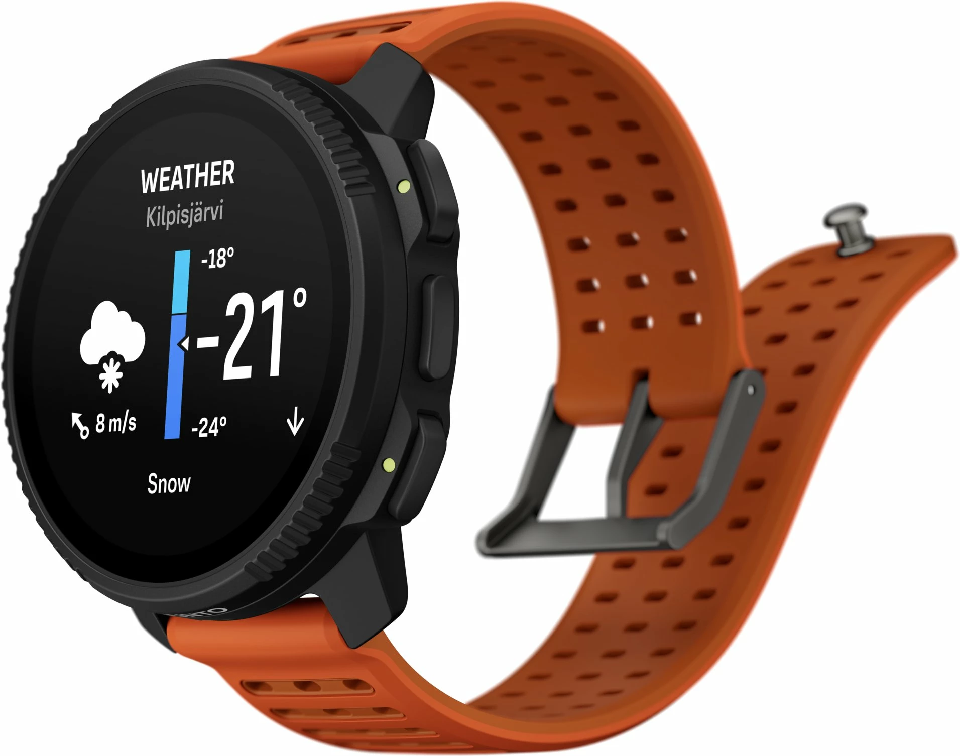 Smartwatch sportive Suunto Vertical 2 Canyon SS051206000, AMOLED 1.5\", GPS, 10 ATM, portokalli