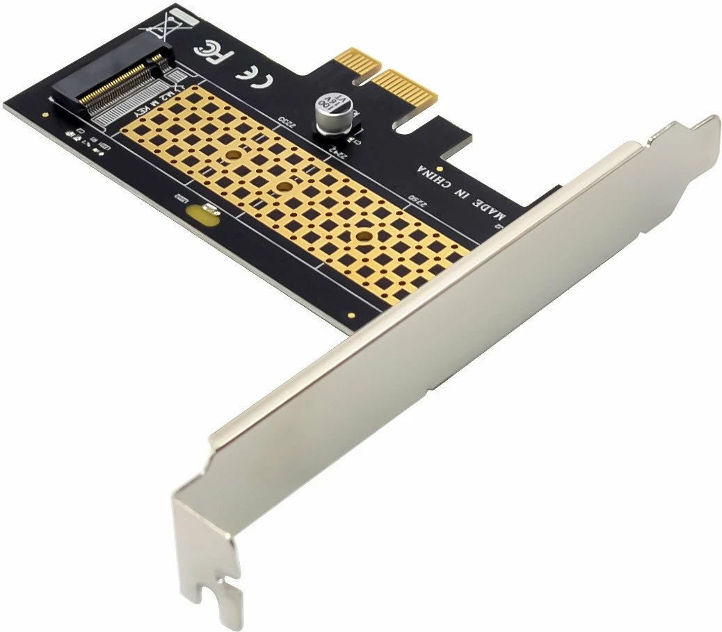 Kartë zgjerimi PCIe InLine 76660S, adapter për 1x NVMe M.2 Key M, PCIe x1, me braket standard dhe low-profile