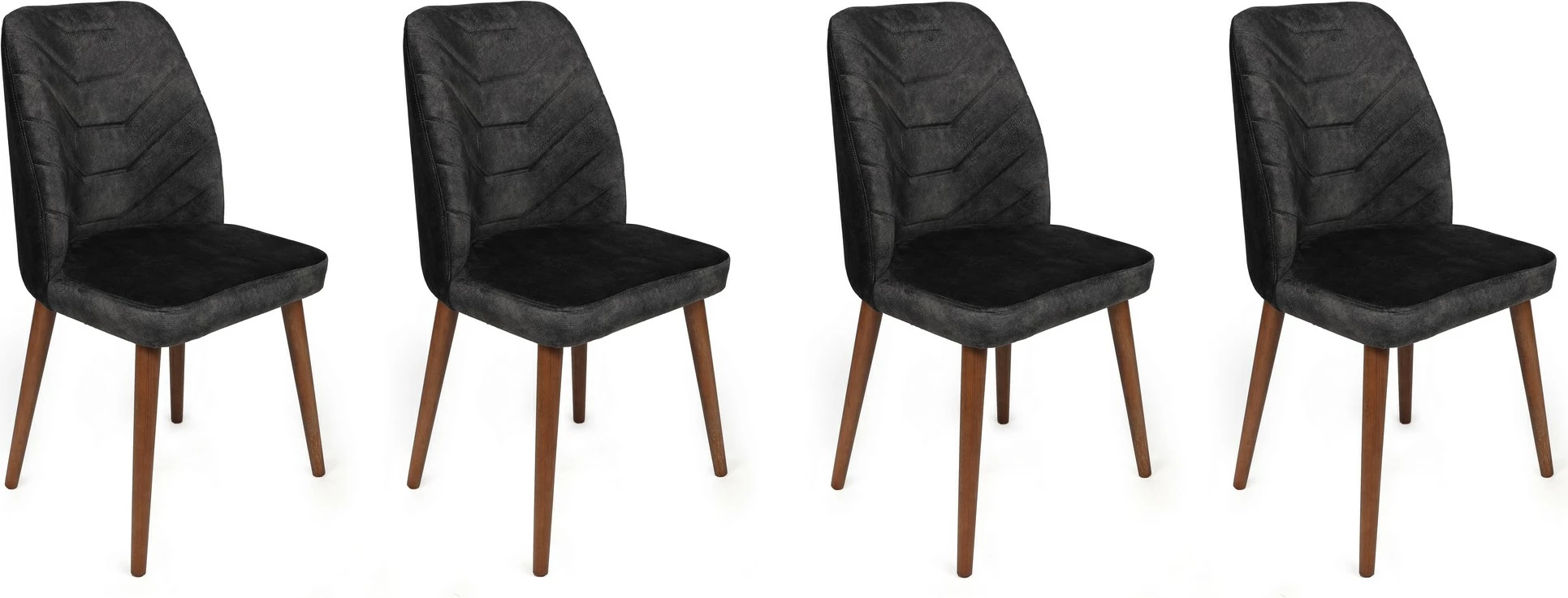 Set karrigesh (4 copë), Skye Decor, Dallas-557 V4, anthracite dhe kafe