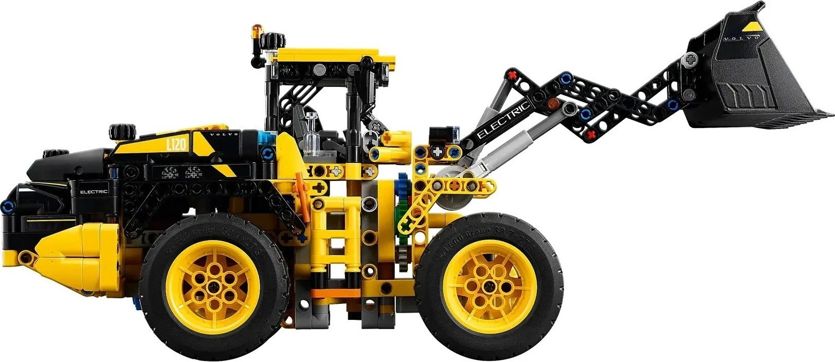 Set LEGO Technic Volvo L120 Electric Wheel Loader, 973 pjesë, për fëmijë 9+ vjeç, e verdhë/zezë