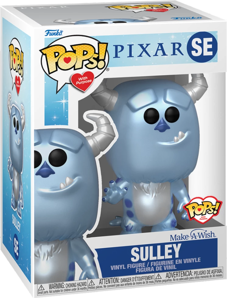 Figurinë vinili Funko Pop Disney M.A.WISH Sulley, metalike