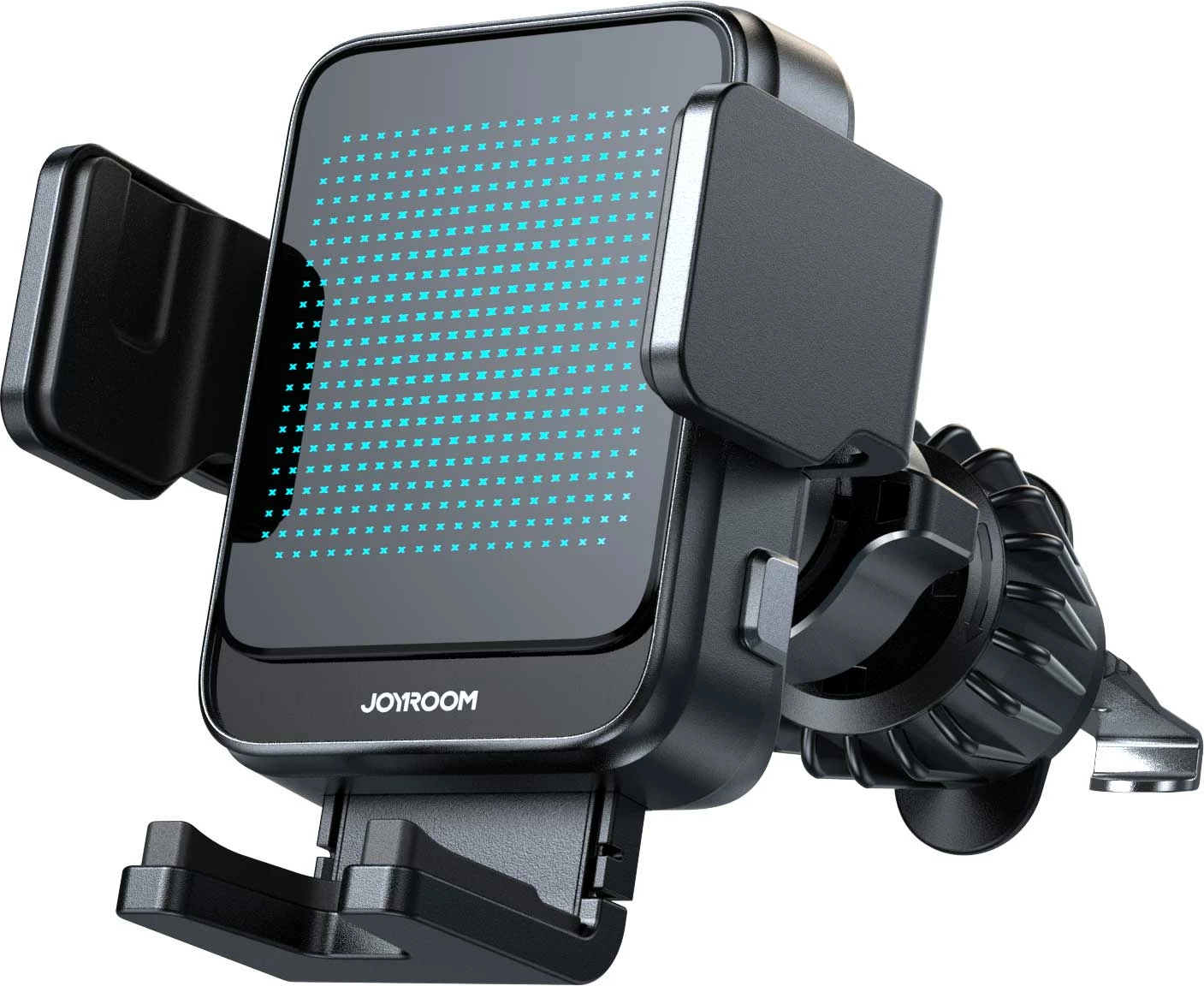 Mbështjellës telefoni Joyroom JR-ZS341 me karikim wireless, për grilë ajrosje, i zi