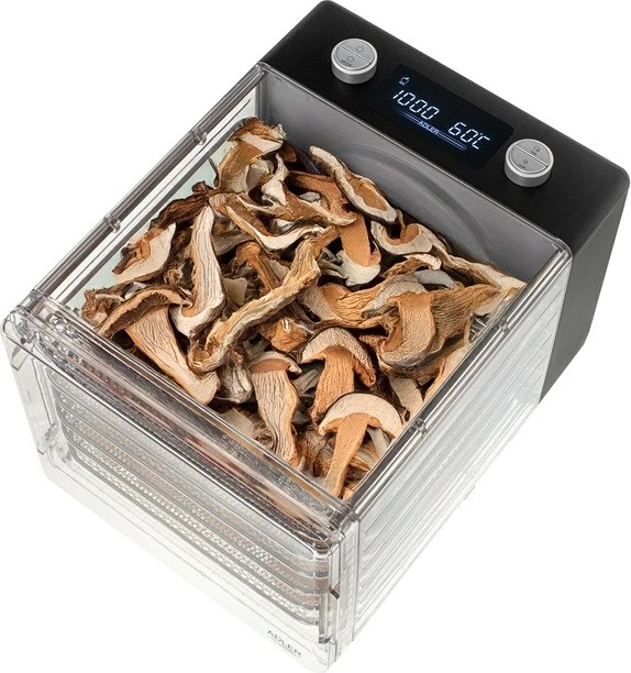 Tharëse kërpudhash, frutash dhe perimesh Adler AD 6660, 600 W, e zezë