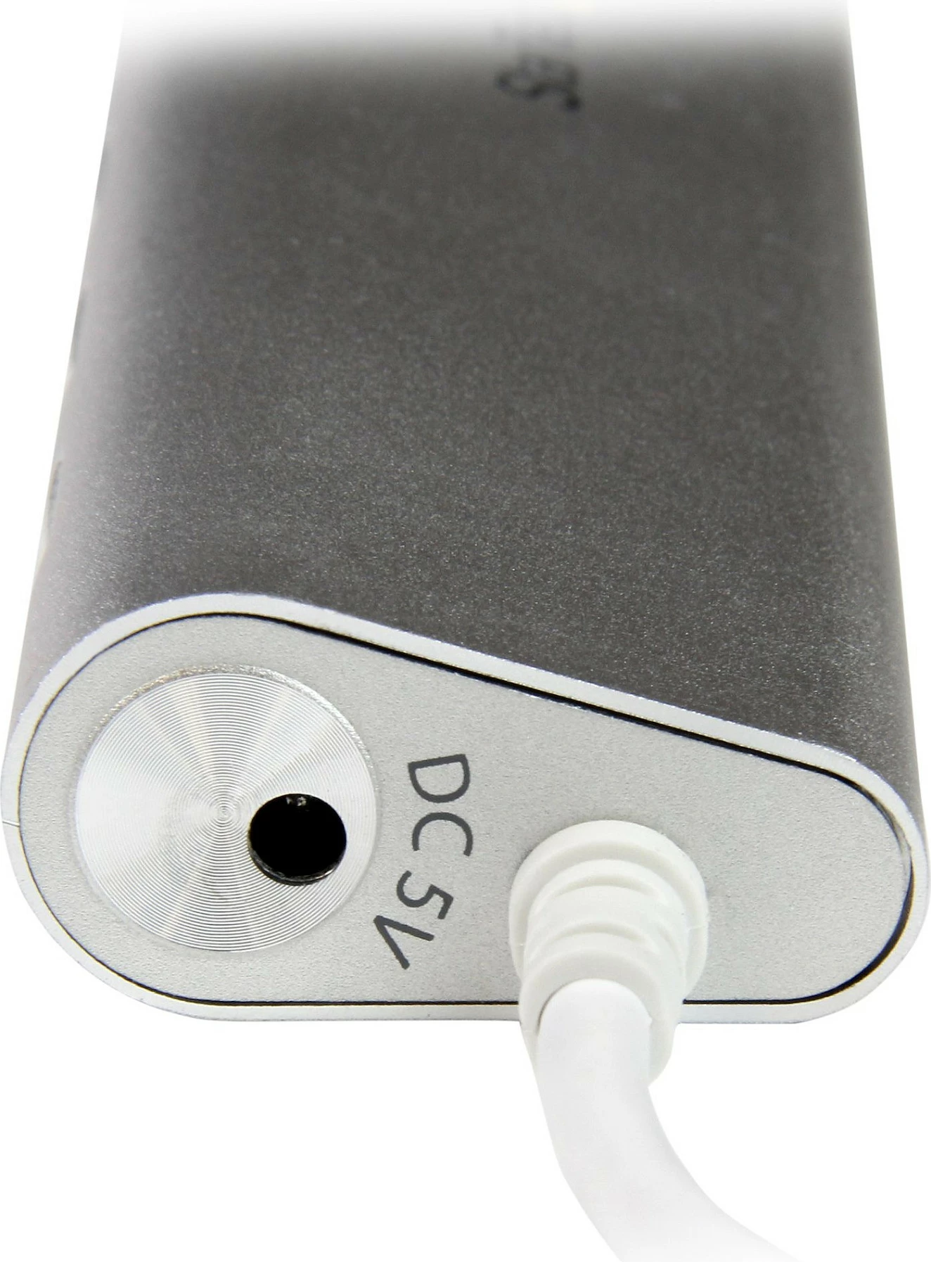 Hub USB StarTech 7-Port, USB-A, USB 3.2 Gen 1 5Gbps, me adapter rryme, argjendtë/bardhë