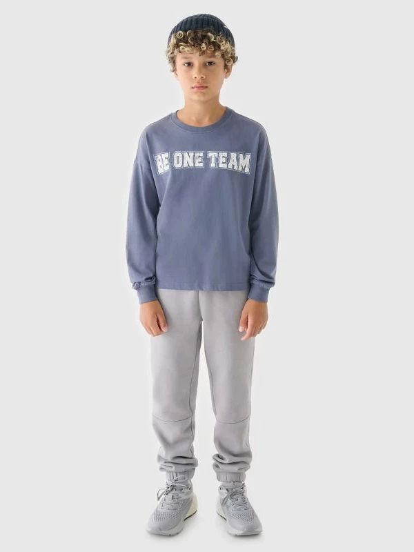 Pantallona sportive për djem 4F, gri