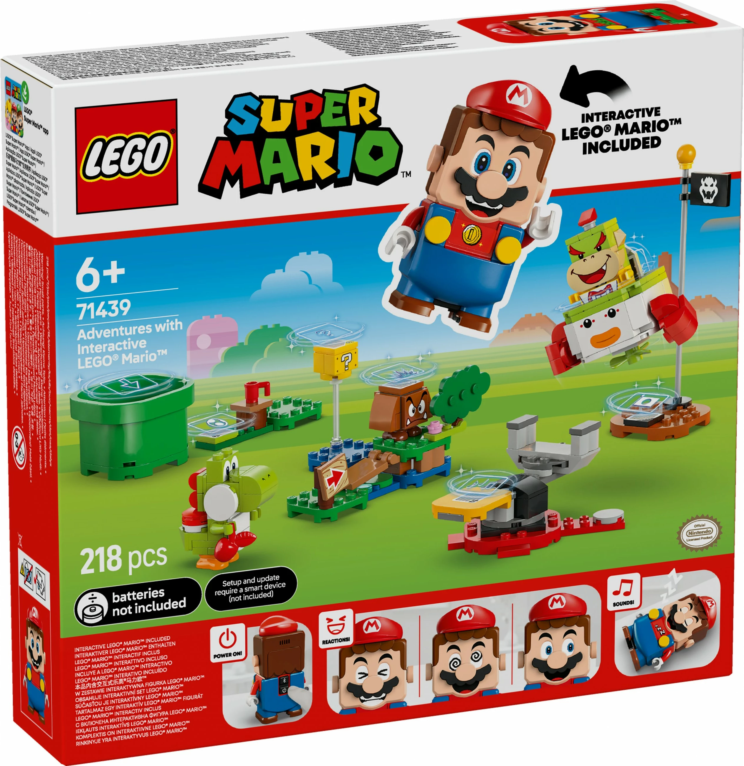 Set ndërtimi LEGO Super Mario 71439, 218 pjesë, multingjyrësh