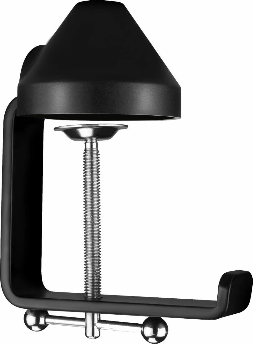 Kllampë tavoline për mbajtëse mikrofoni Mozos CLAMPMIC, deri 7 cm, e zezë