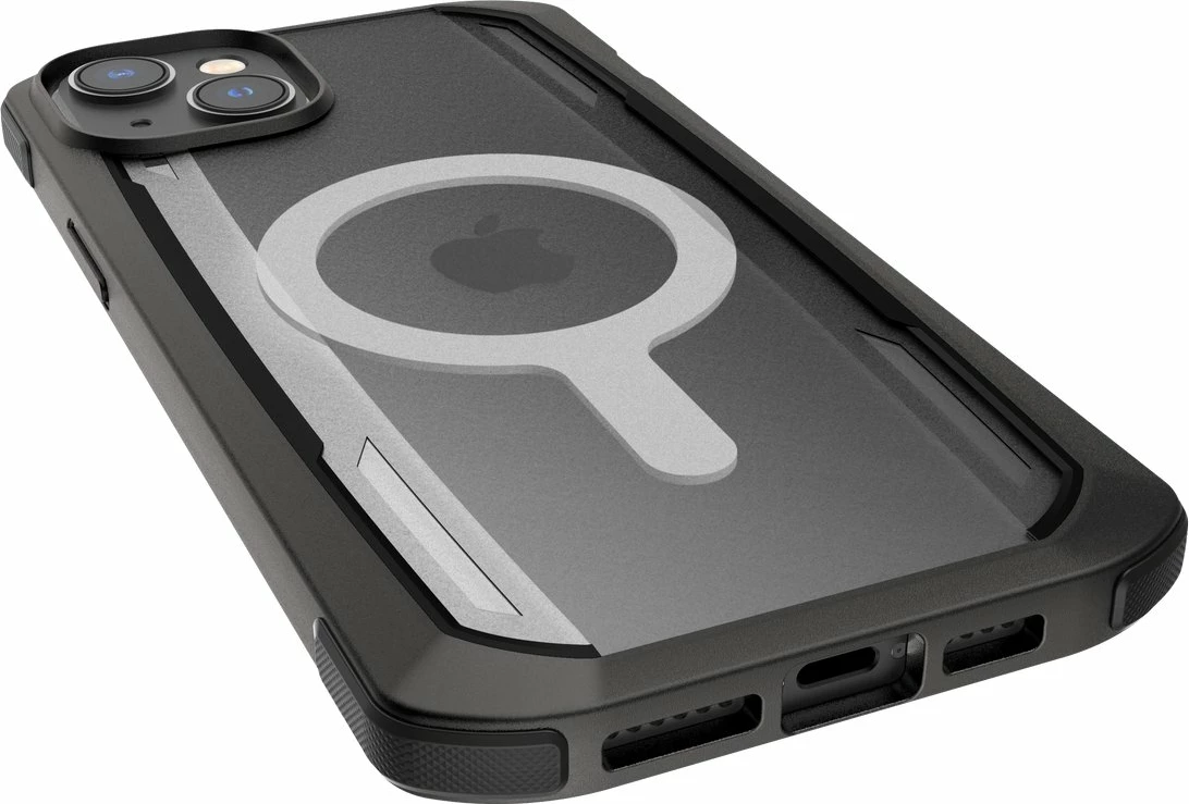 Mbështjellës Raptic X-Doria Secure built për iPhone 14 Pro Max me MagSafe, i zi