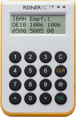 Lexues kartele REINER SCT cyberJack one, USB 2.0, ekran LCD, tastierë, bardhë/verdhë