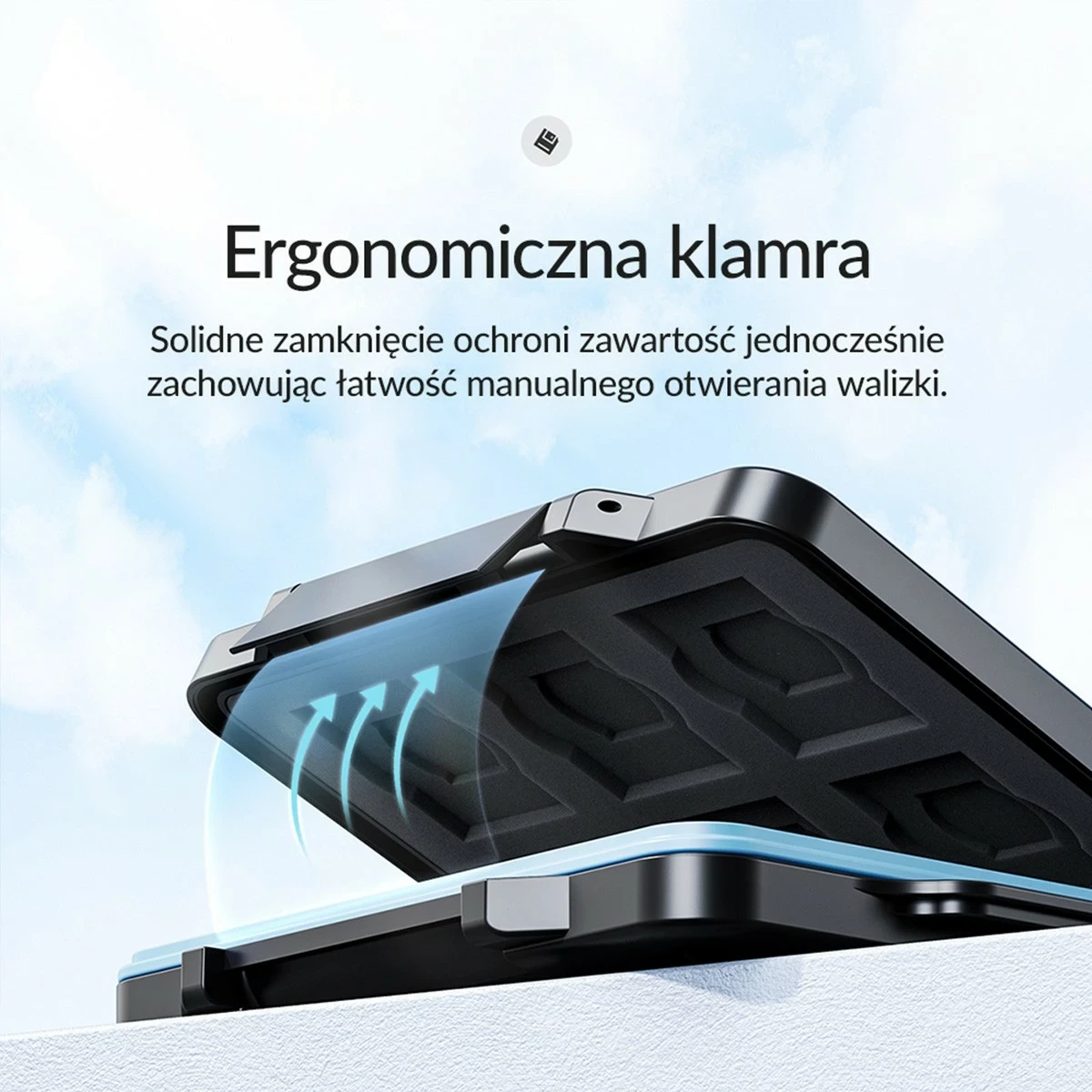 Mbështjellës Orico për karta memorie, 6*SD, 4*microSD, 1*CF