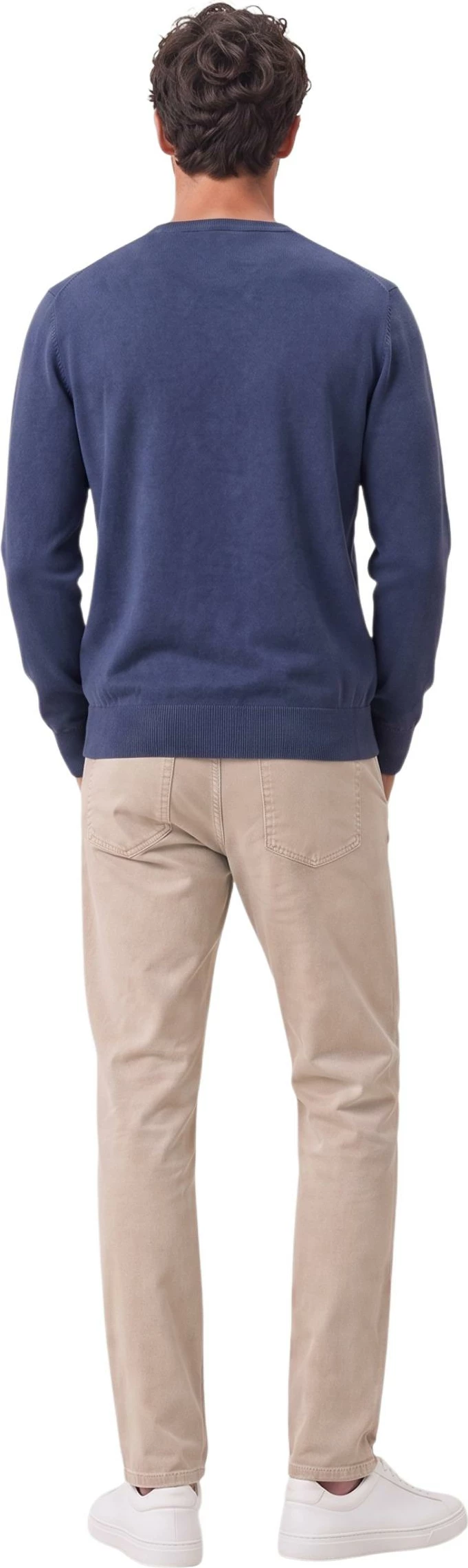 Xhemper për meshkuj YOS Paracollo Essential F.12 3000900, blu denim [Madhësia: M]