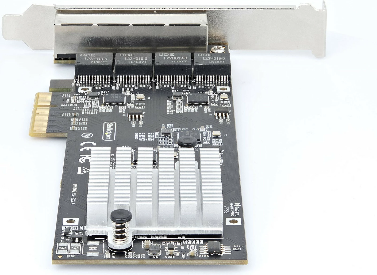 Kartelë rrjeti PCIe StarTech Intel I225-V, 4x RJ-45, 2.5GbE NBASE-T, e brendshme, e zezë
