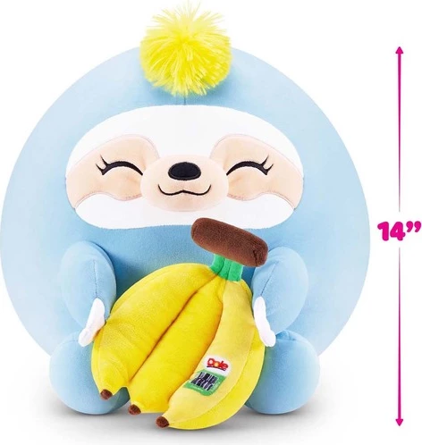 Snackles Megan the Sloth – Lodër prej Pelushi 36 cm nga ZURU