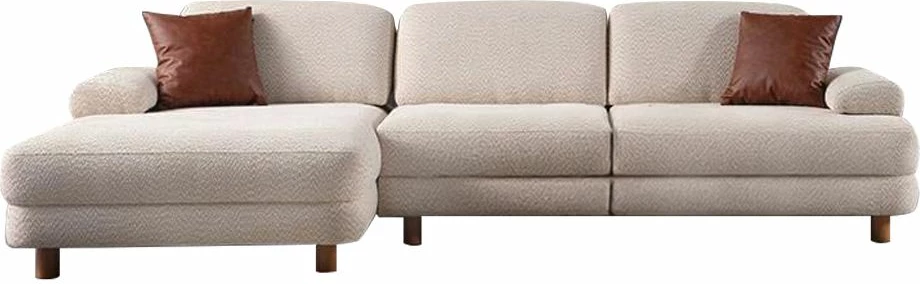 Kënd-sofë krevate Atelier del Sofa, kënd i majtë, ngjyrë krem