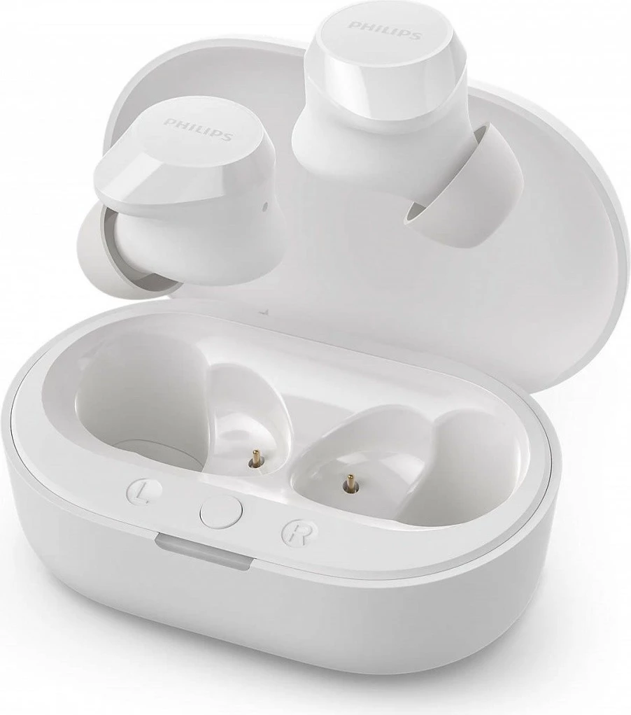 Kufje pa tela, Philips TAT1209WT/00, true wireless in-ear, Bluetooth, IPX4, deri 18 orë, të bardha