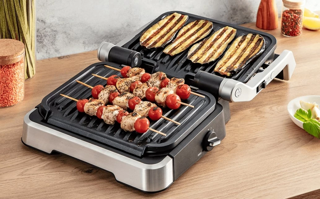 Skare elektrike Tefal OptiGrill GC772D30 2100 W, argjend