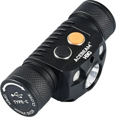 Dritë koke AceBeam H30 R+CRI 6500K, 5000 mAh, LED, IP68, Alumini
