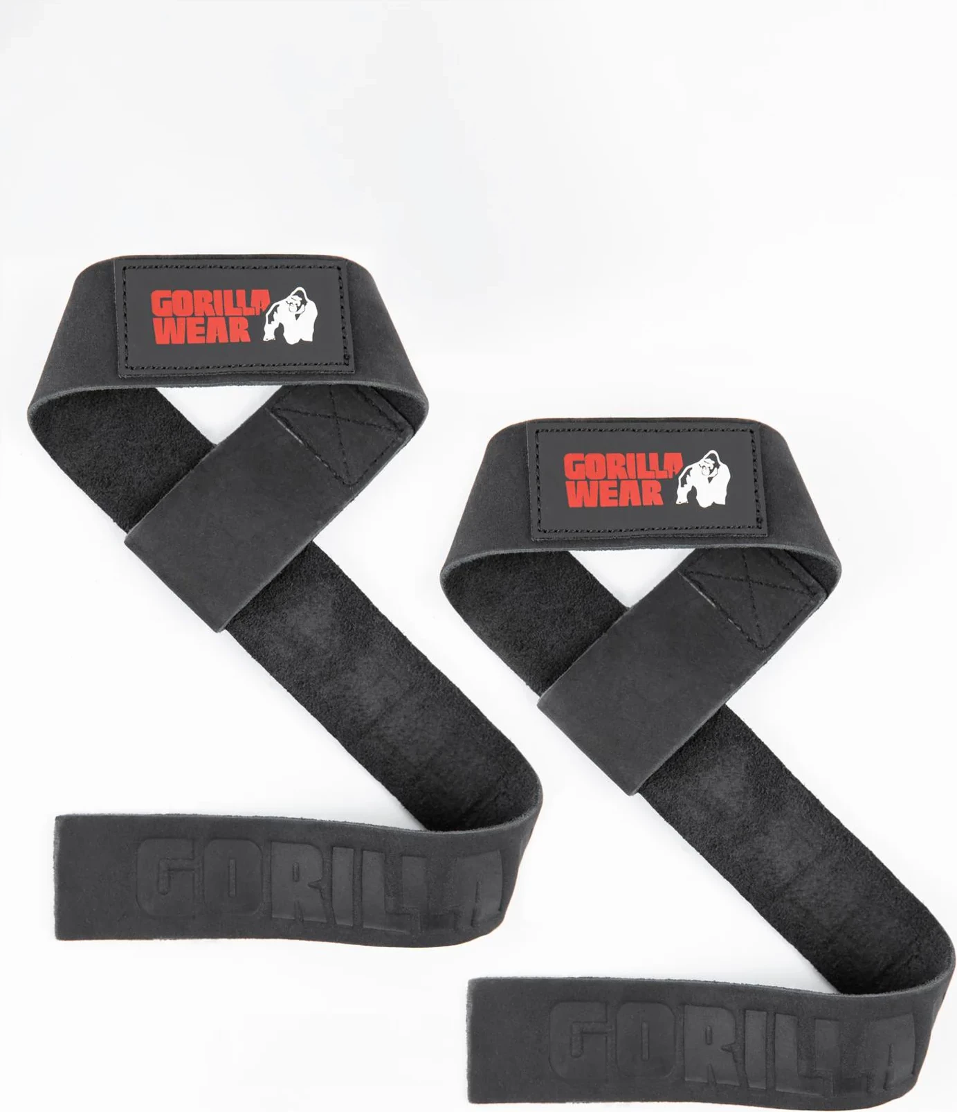 Leather Lifting Straps - Black