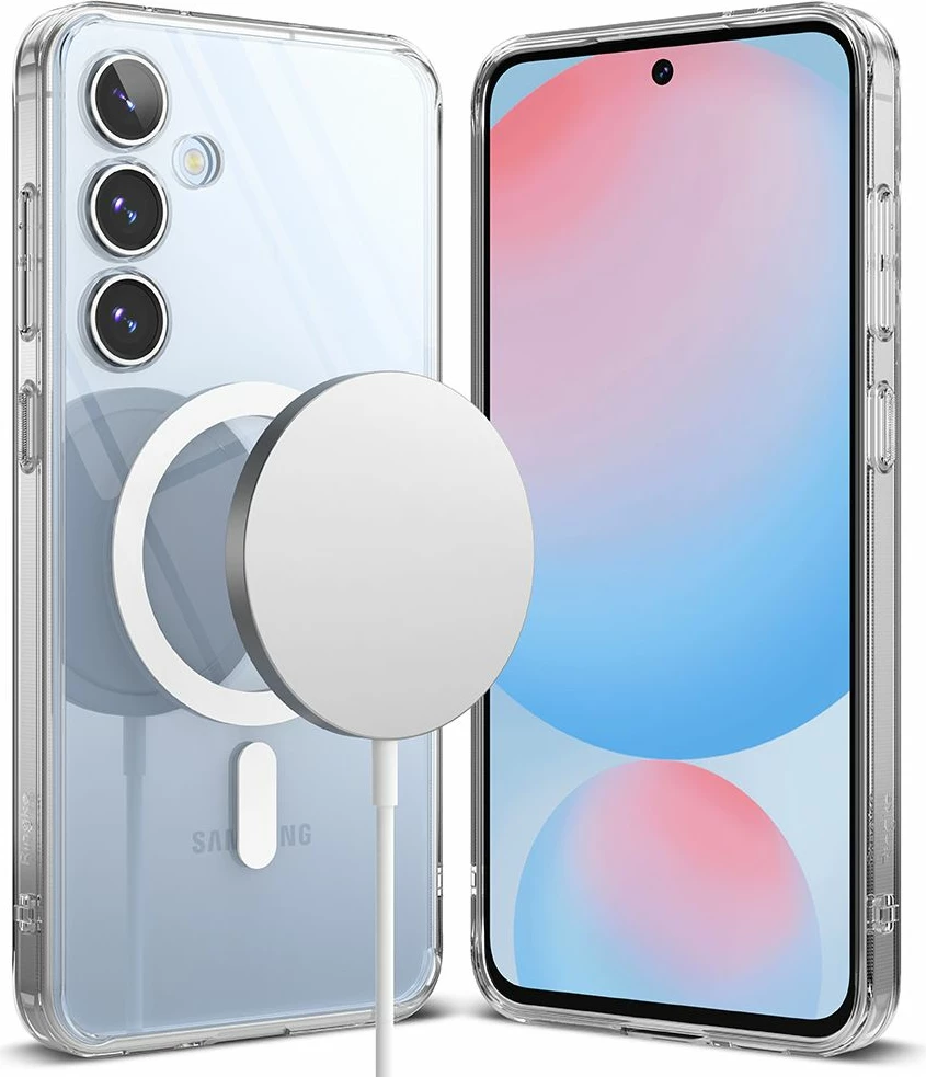 Mbështjellës Ringke Fusion MagSafe për Samsung Galaxy S24 FE, Transparent