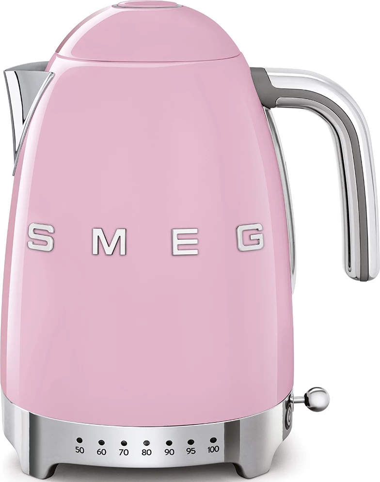 Çajnik elektrik Smeg 50's Style KLF04 1.7 L temperaturë e rregullueshme 50–100°C 2400 W, rozë