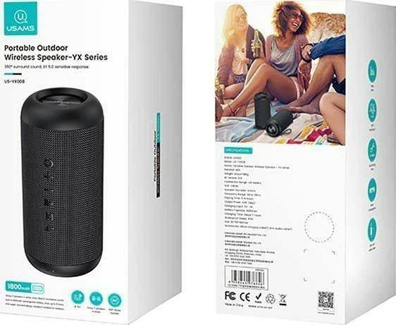 Altoparlant Usams US-YX008 (YX8YG01) 10W Bluetooth 5.0 IPX6, i zi