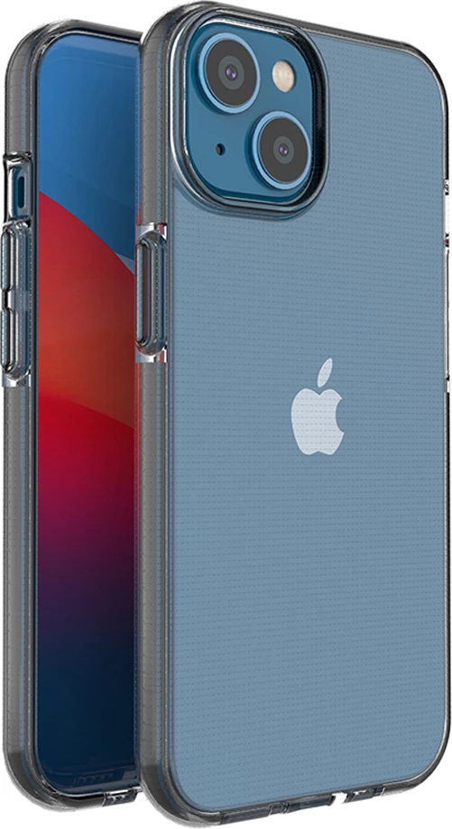 Mbështjellës Hurtel Spring Case për iPhone 14, TPU, i hollë, me kornizë të zezë