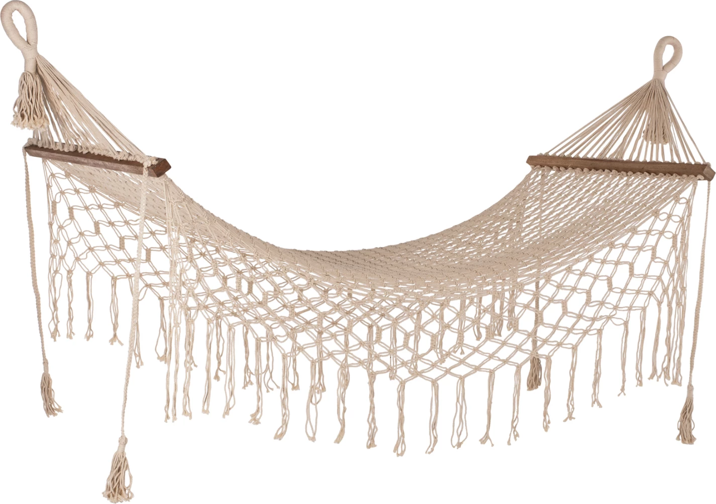 Hamak macrame FH9346, bezhë, 200x100 cm