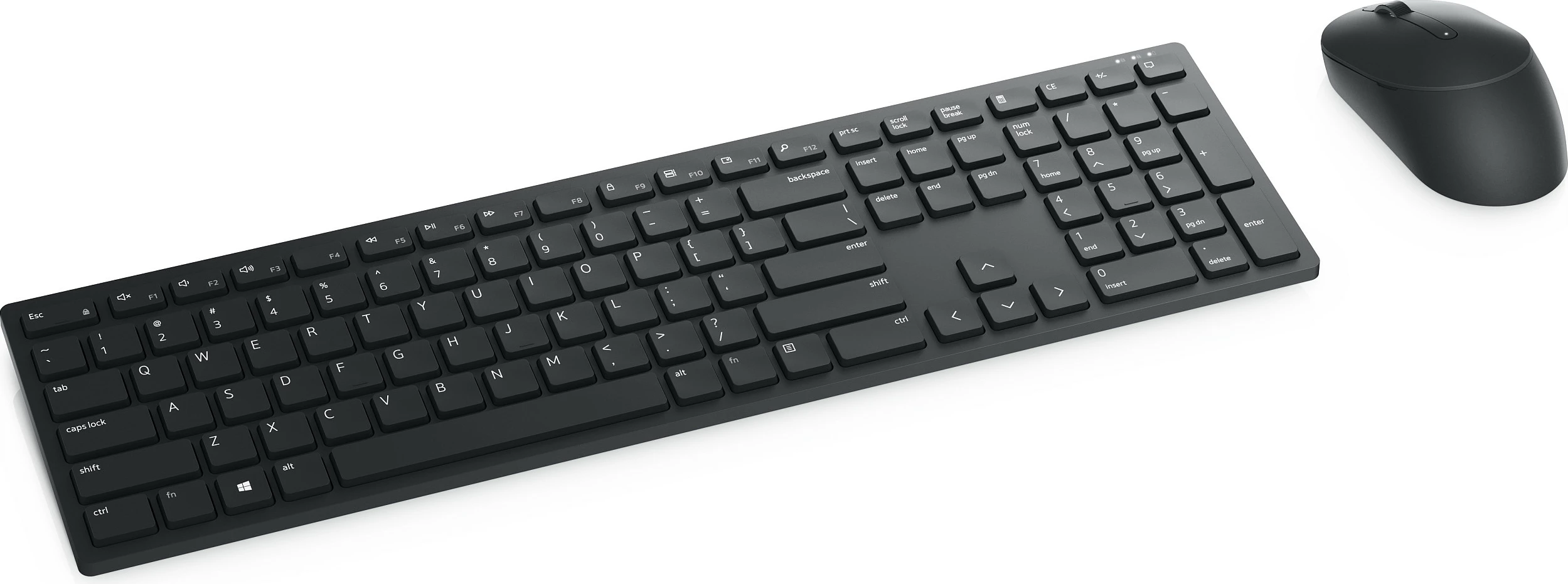 Tastierë dhe maus DELL KM5221W, Full-size (100%), Wireless, RF Wireless, QWERTZ, E zezë