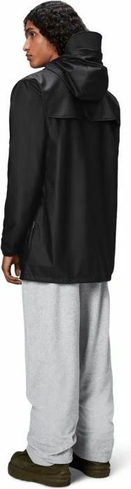 Jakne e gjatë Rains, e zezë