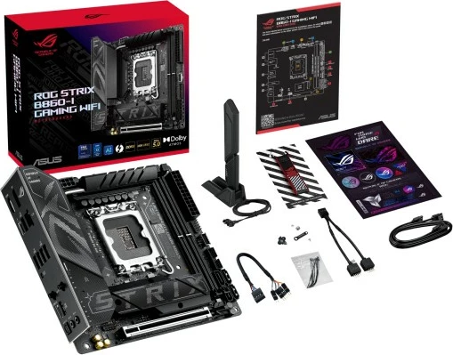 Pllakë amë Asus ROG STRIX B860-I GAMING WIFI, LGA1851, DDR5, ITX