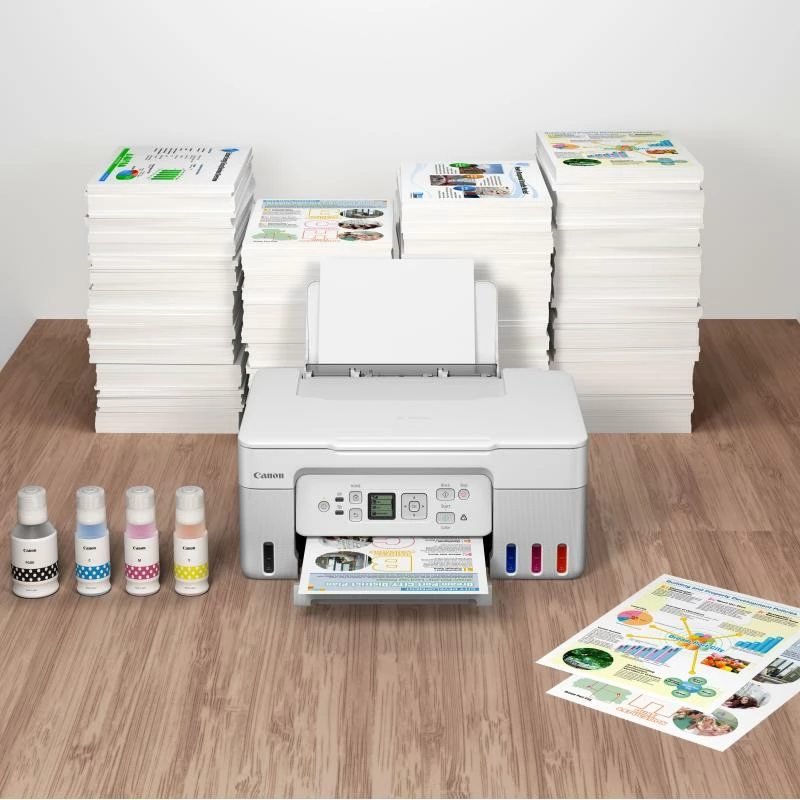 Printer multifunksional Canon PIXMA G3571 (5805C026), MegaTank, Wi‑Fi, i bardhë