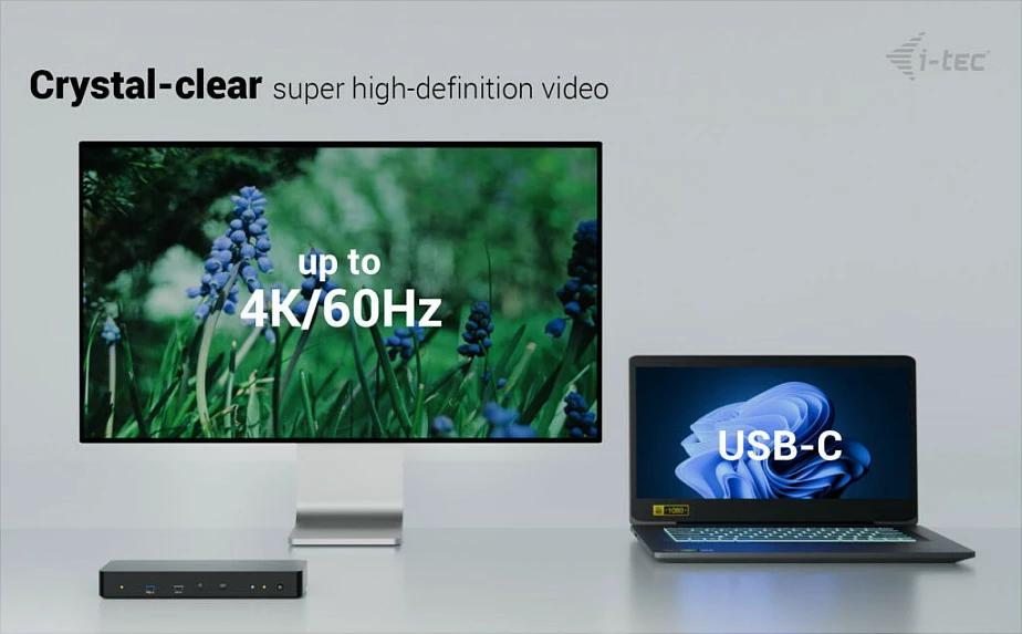Docking stacion I-TEC Thunderbolt 4 Intelligent Dual Display DS, 2x DP, GLAN, PD 90W, e zezë