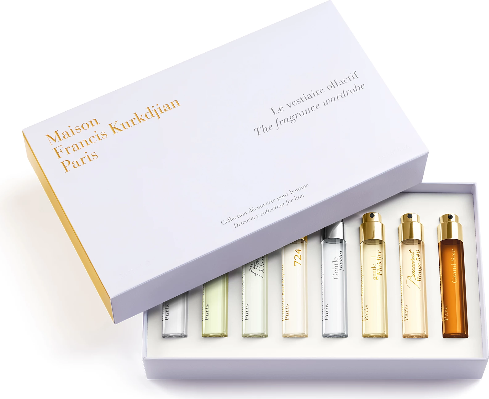 Set udhetimi për meshkuj Maison Francis Kurkdjian Fragrance Wardrobe, 8x11ml