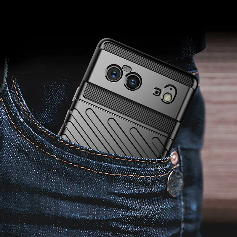 Mbështjellës Hurtel Thunder Case për Google Pixel 6, TPU, i zi