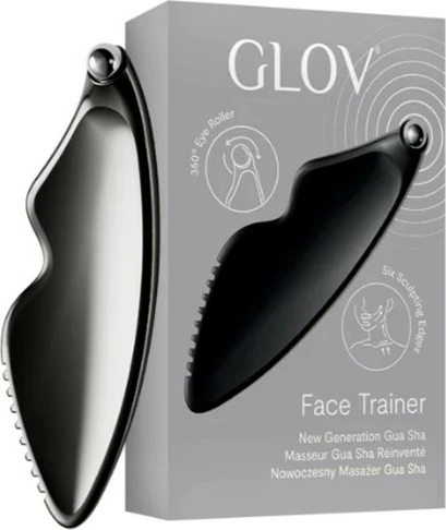 Masazhator fytyre Glov Face Trainer Modern Gua Sha për femra e zezë