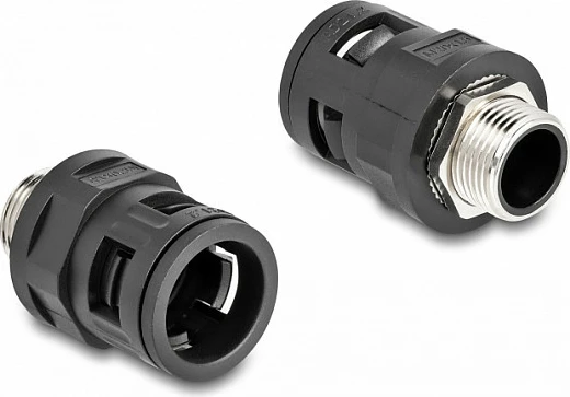 Lidhës konduiti DeLOCK M20, IP68, 2 copë, i zi