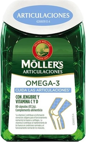 Suplement ushqimor Möller's Joints Omega-3, 80 kapsula