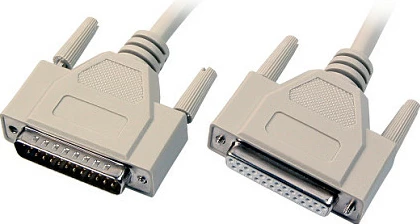 Kabllo serike EFB Elektronik D-Sub 25 (Mashkull-Femër), 2 m, bezhë