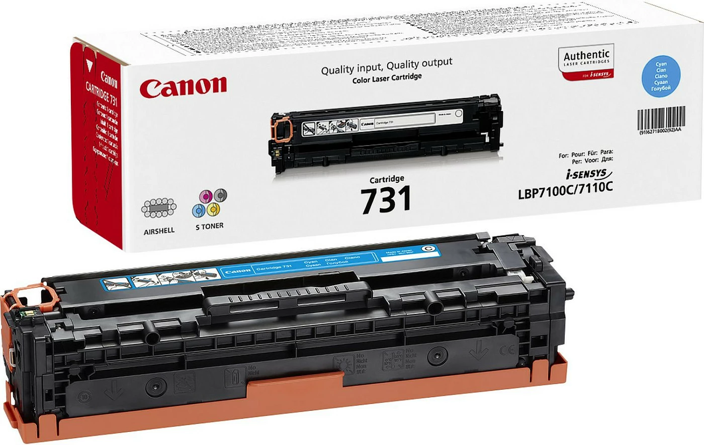 Toner Canon 731, 1500 faqe, Cyan, 1 copë