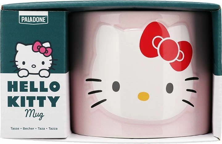 Kupa qeramike Paladone Hello Kitty 400 ml, rozë pastel