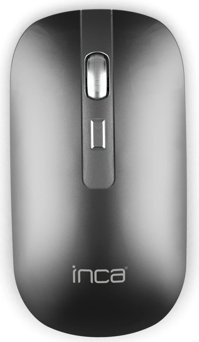Maus Inca IWM-531RG, wireless & Bluetooth, 1600 DPI, akku, argjend