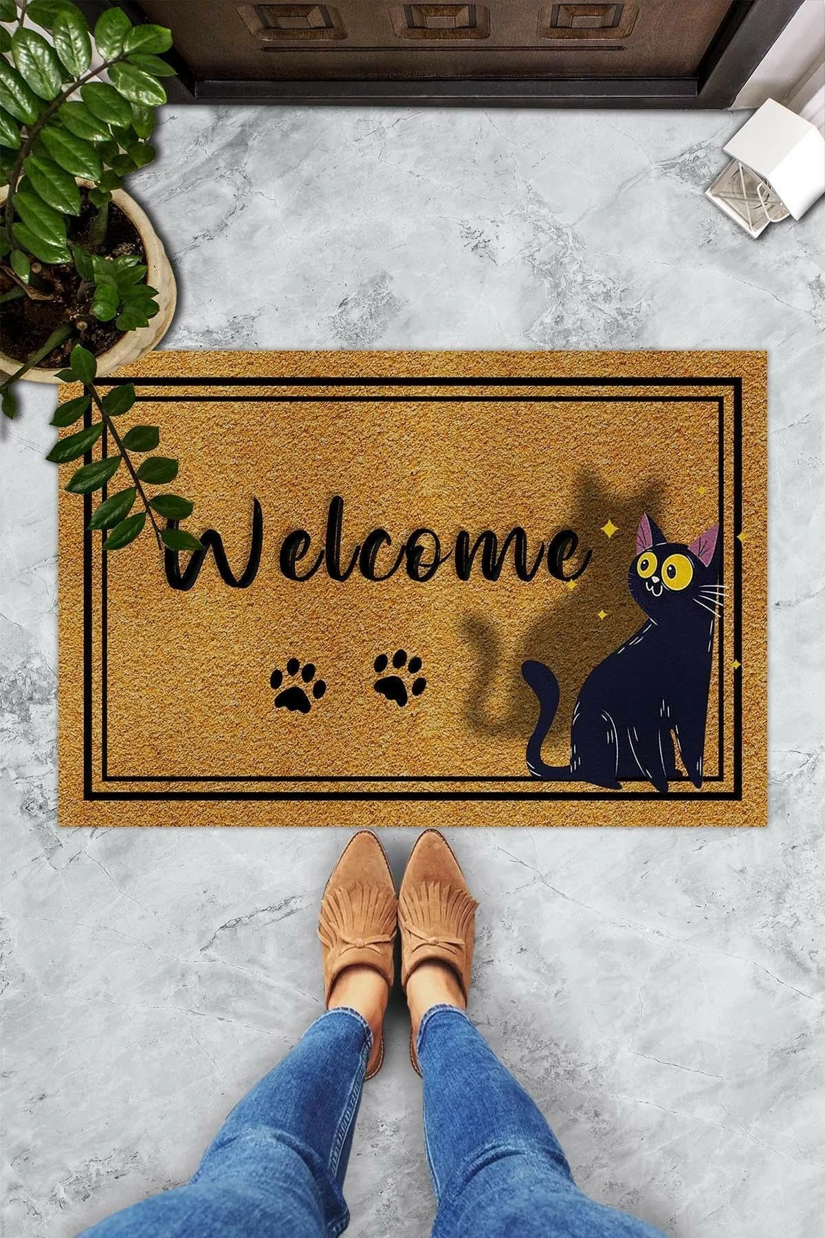 Tapet hyrës PVC Conceptum Hypnose, Confus Chat, shumëngjyrësh, 40x60cm