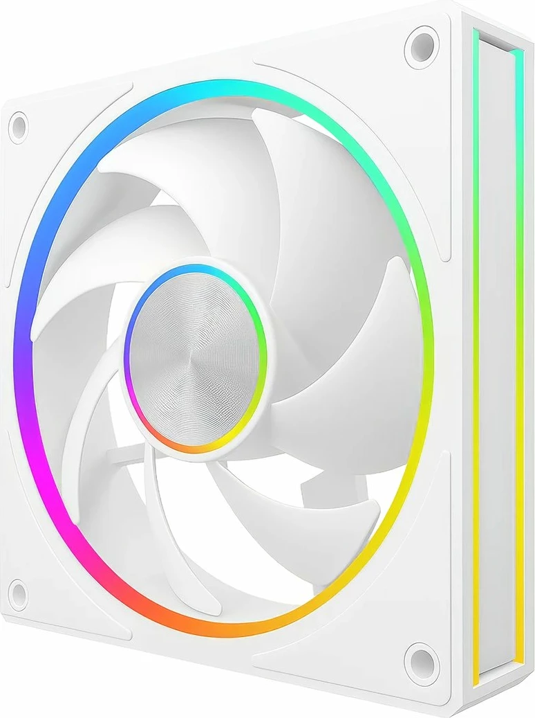 Ventilator për kasë PC Modecom Volcano Loop 120 ARGB (FAN-LOOP-120S-ARGB-200) 120mm PWM, White, 1 copë
