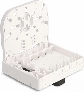 Kuti lidhëse fibër optike DeLOCK për DIN rail, 4x SC Simplex / LC Duplex, 100x80x28 mm, e bardhë