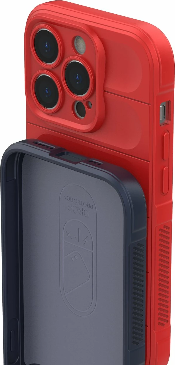 Mbështjellës Hurtel Magic Shield Case për iPhone 14 Pro, elastik, i blinduar, kuq