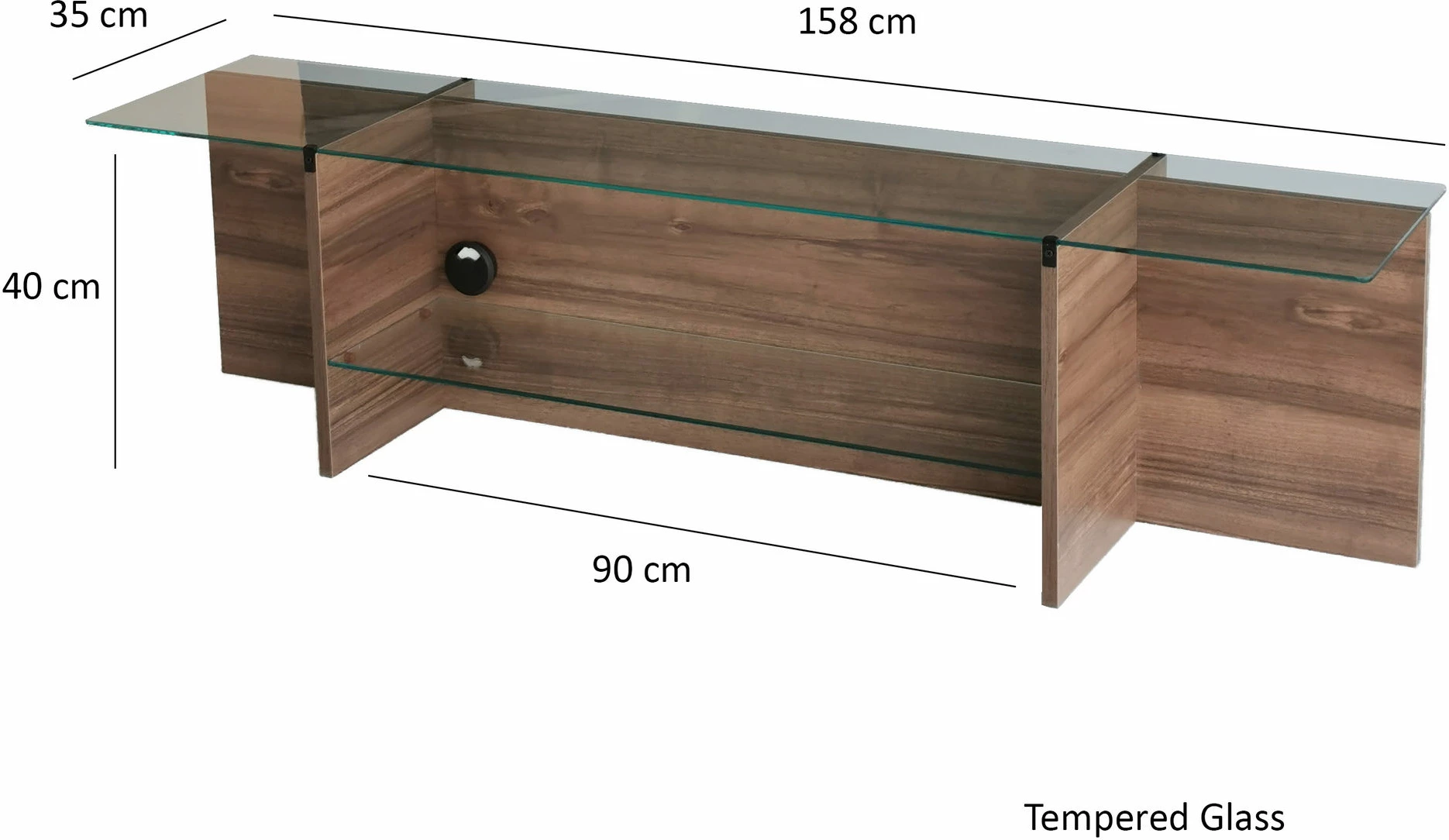 Komodë TV Hanah Home, Escape, ngjyrë arre