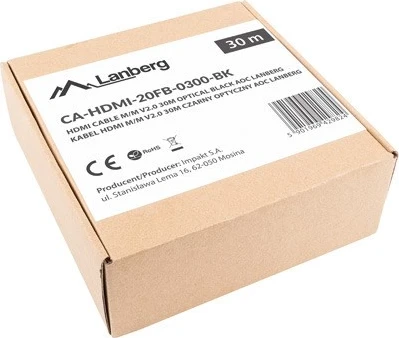 Kabllo HDMI LANBERG, v2.0, 30m, i zi