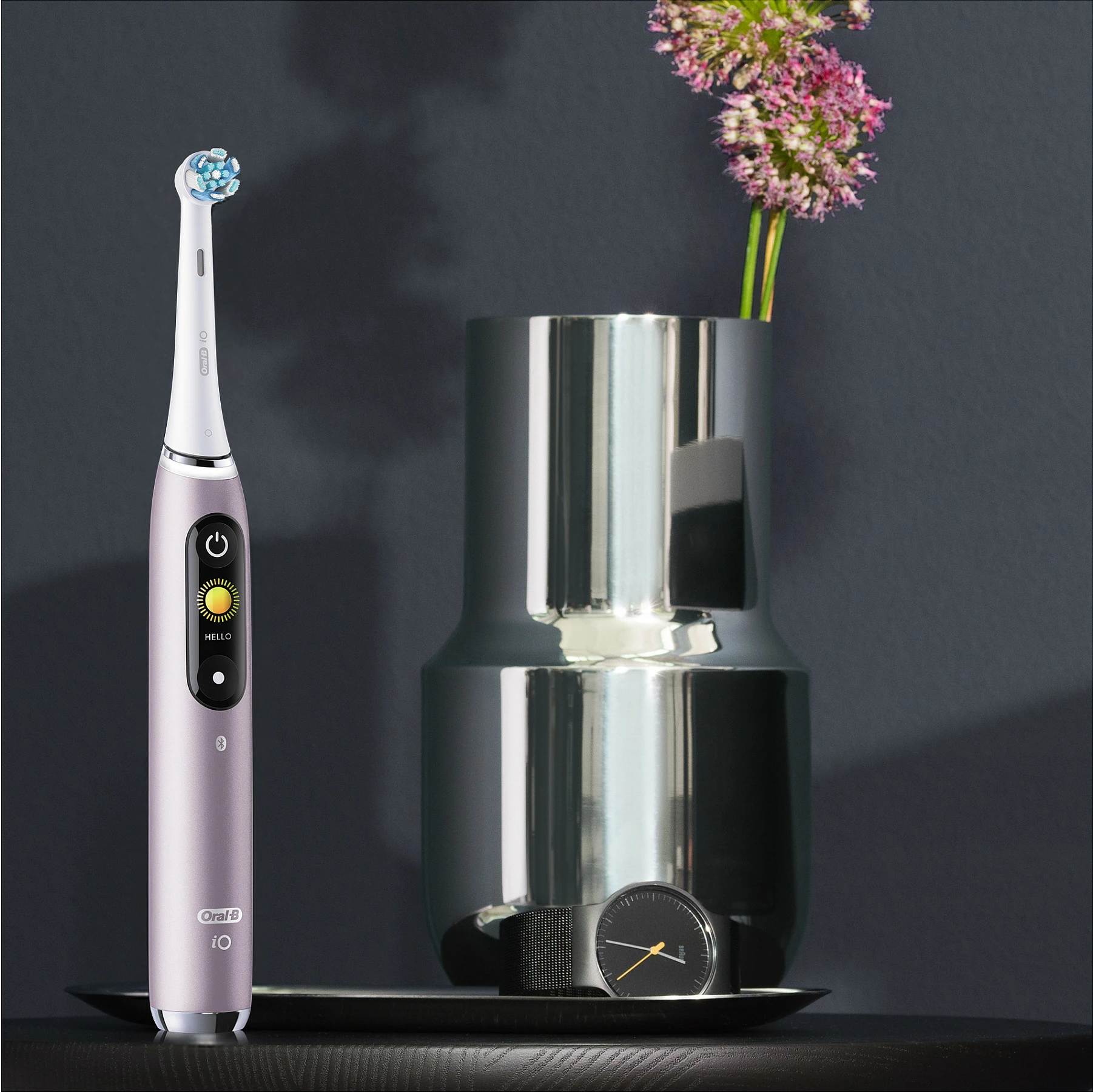 Furçë dhëmbësh elektrike Oral-B iO Series 9n, 6 mënyra, Bluetooth, me kuti udhëtimi, rozë