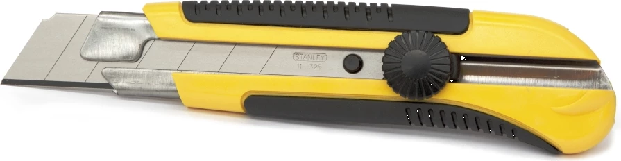 Thikë me teh të thyeshëm Stanley 0-10-425 25 mm, e verdhë/zezë, 1 teh