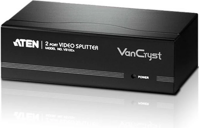 Ndarës video VGA 2-porte, ATEN, VS132A, 450 MHz, kaskadim 3 nivele, deri 30 m, zi